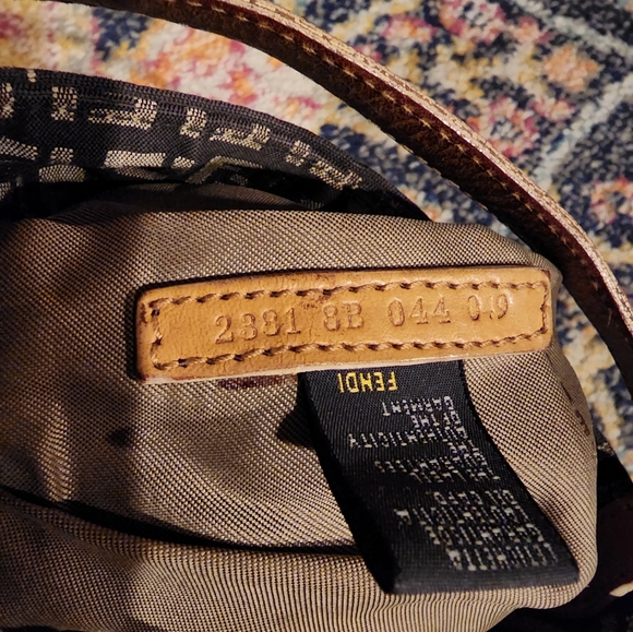 Authentic pre-owned rare Fendi mini chef bag in zucca canvas - Picture 6 of 6